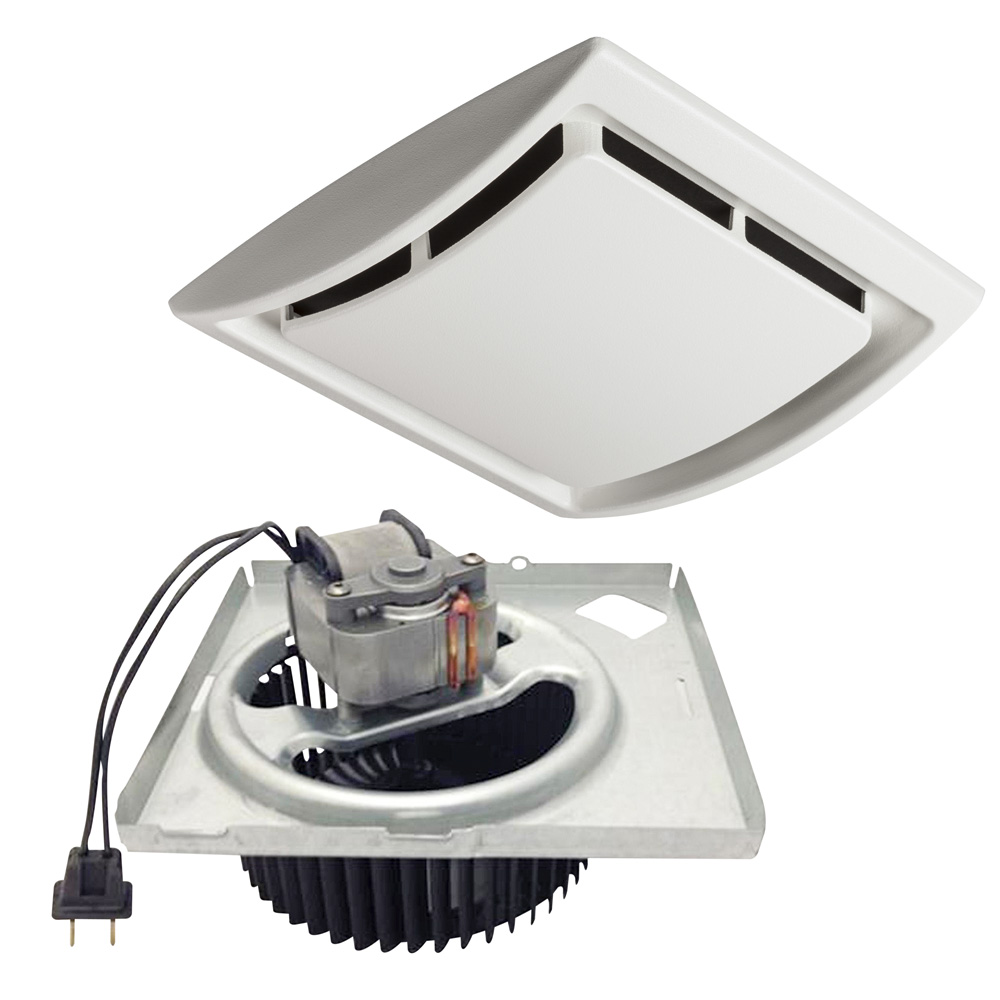 Broan®60CFM快速安装浴室排气风扇电动机和格栅升级套件，单包